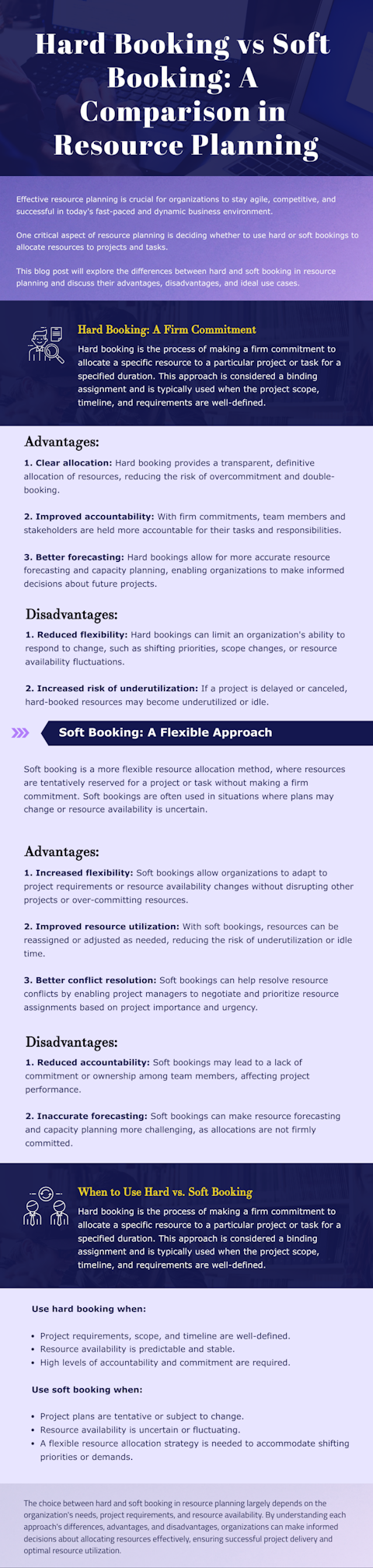 Hard Booking vs Soft Booking: A Comparison in Resource Planning